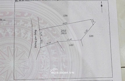 CỰC HIẾM: cần bán lô đất tại làn 2 trục lý nam đế ngay gần chơ phổ yên buôn bán tấp nập. Diện tích 288m mặt tiền hơn 10m mà giá có hơn 10tr/m